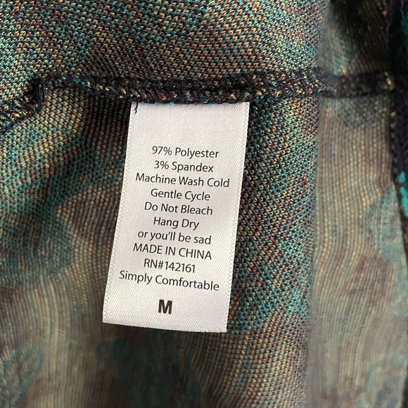 Lularoe Madison Floral Cooler Weather Skirt - Picture 7 of 9